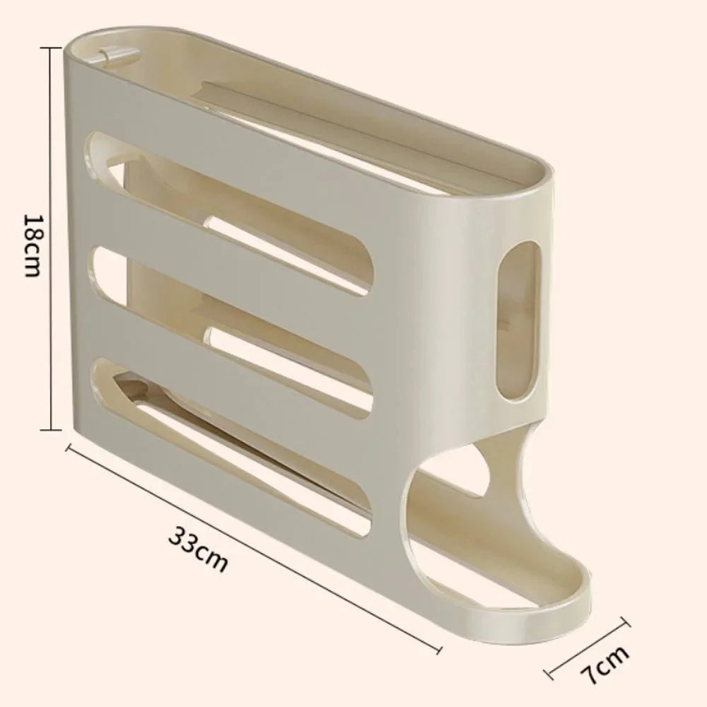 Refrigerator Egg Storage Box - 4 Tiers Fridge Egg Rack Large Capacity Egge