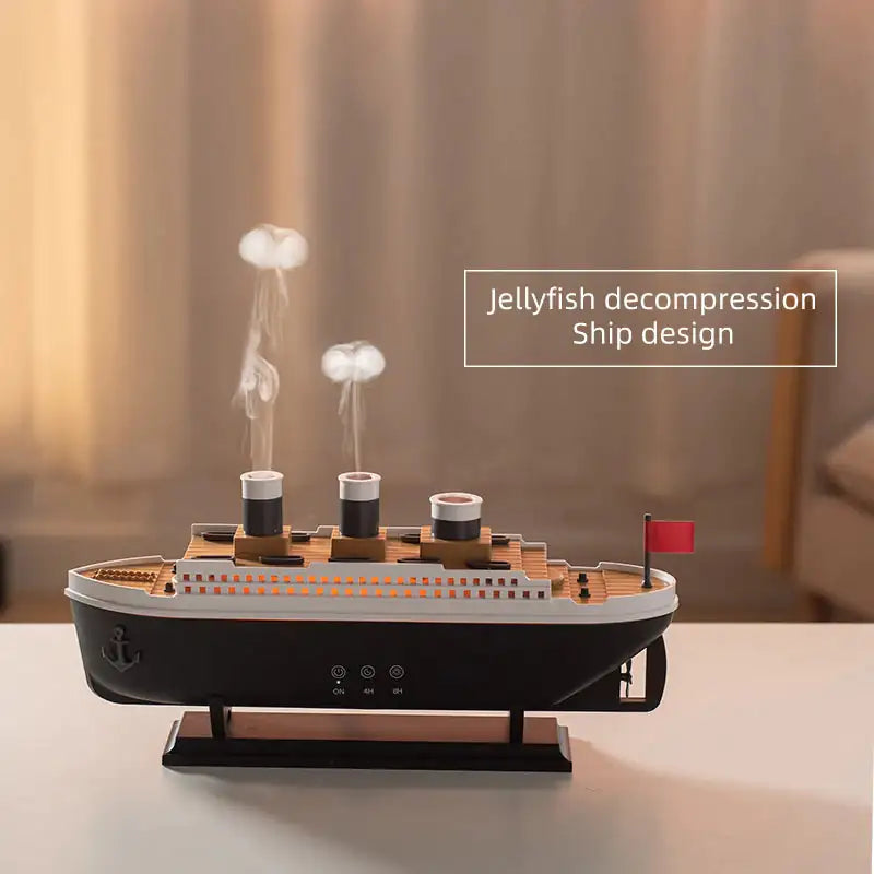 Titanic Ship Model Decoration Air Humidifier Oil Diffuser