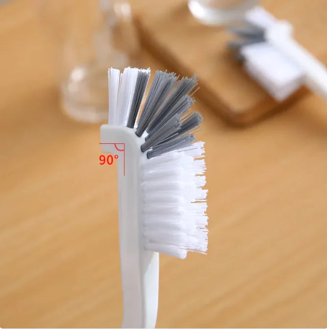 Kitchen Tools Clean Narrow Brush Plastic Cleaning Brush Long Handle Milk Bottle Glass Tube Cleaning Pan Bowl Brush Kit