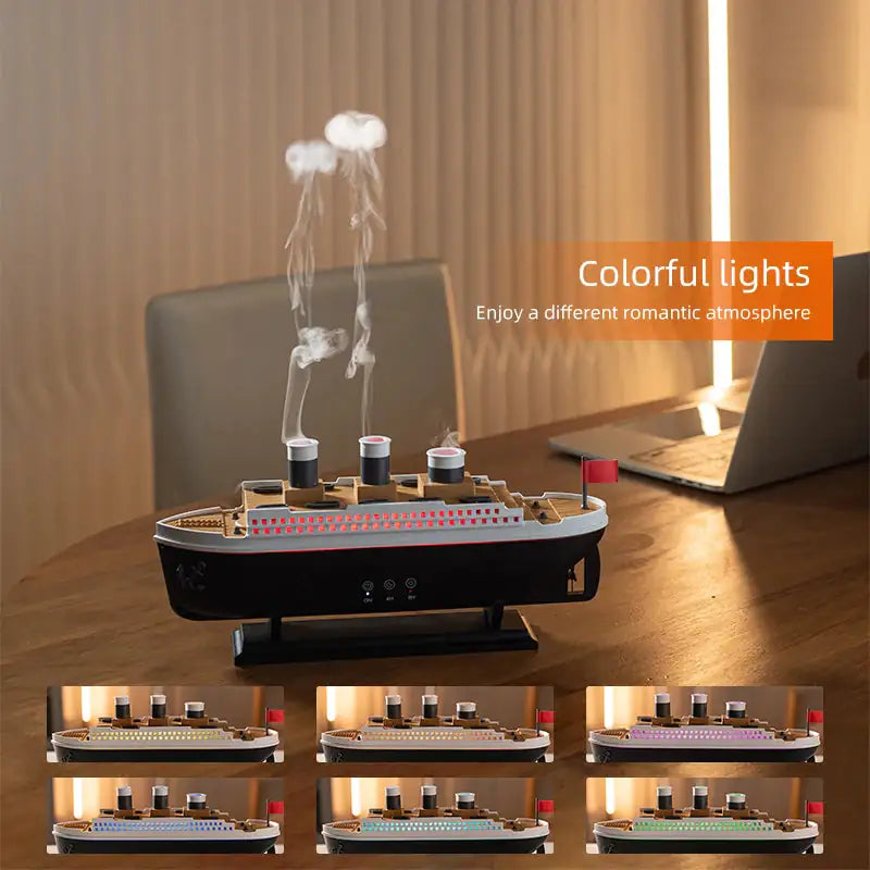 Titanic Ship Model Decoration Air Humidifier Oil Diffuser