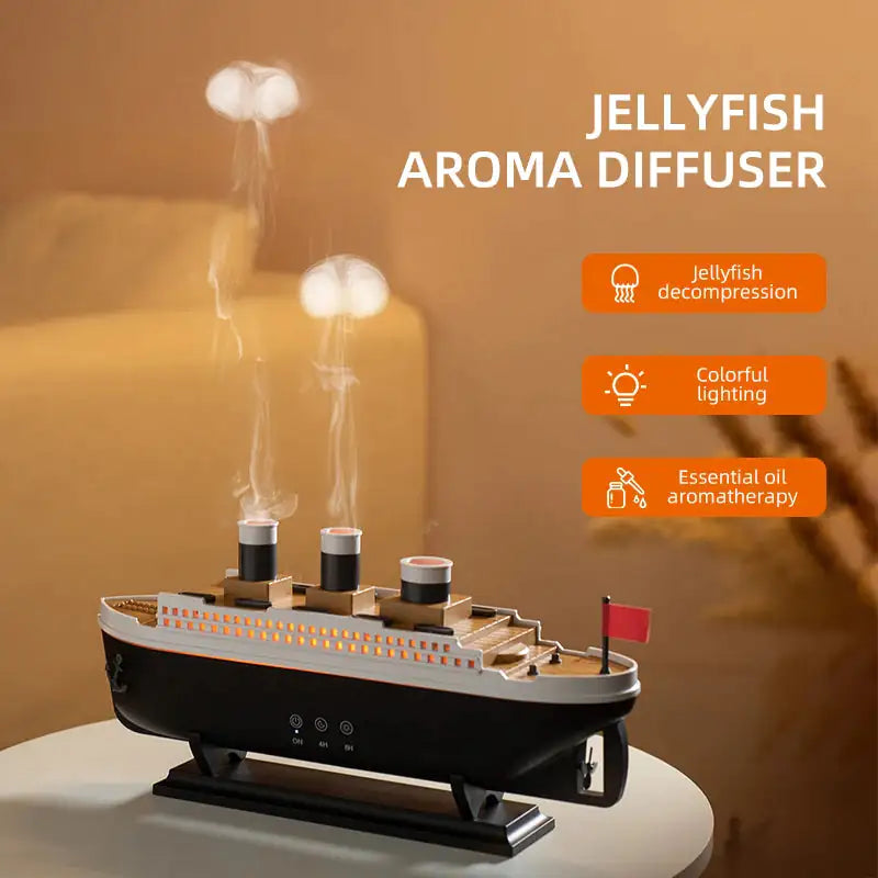 Titanic Ship Model Decoration Air Humidifier Oil Diffuser