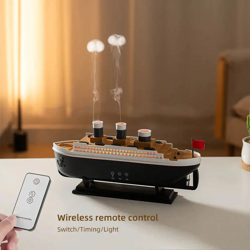 Titanic Ship Model Decoration Air Humidifier Oil Diffuser